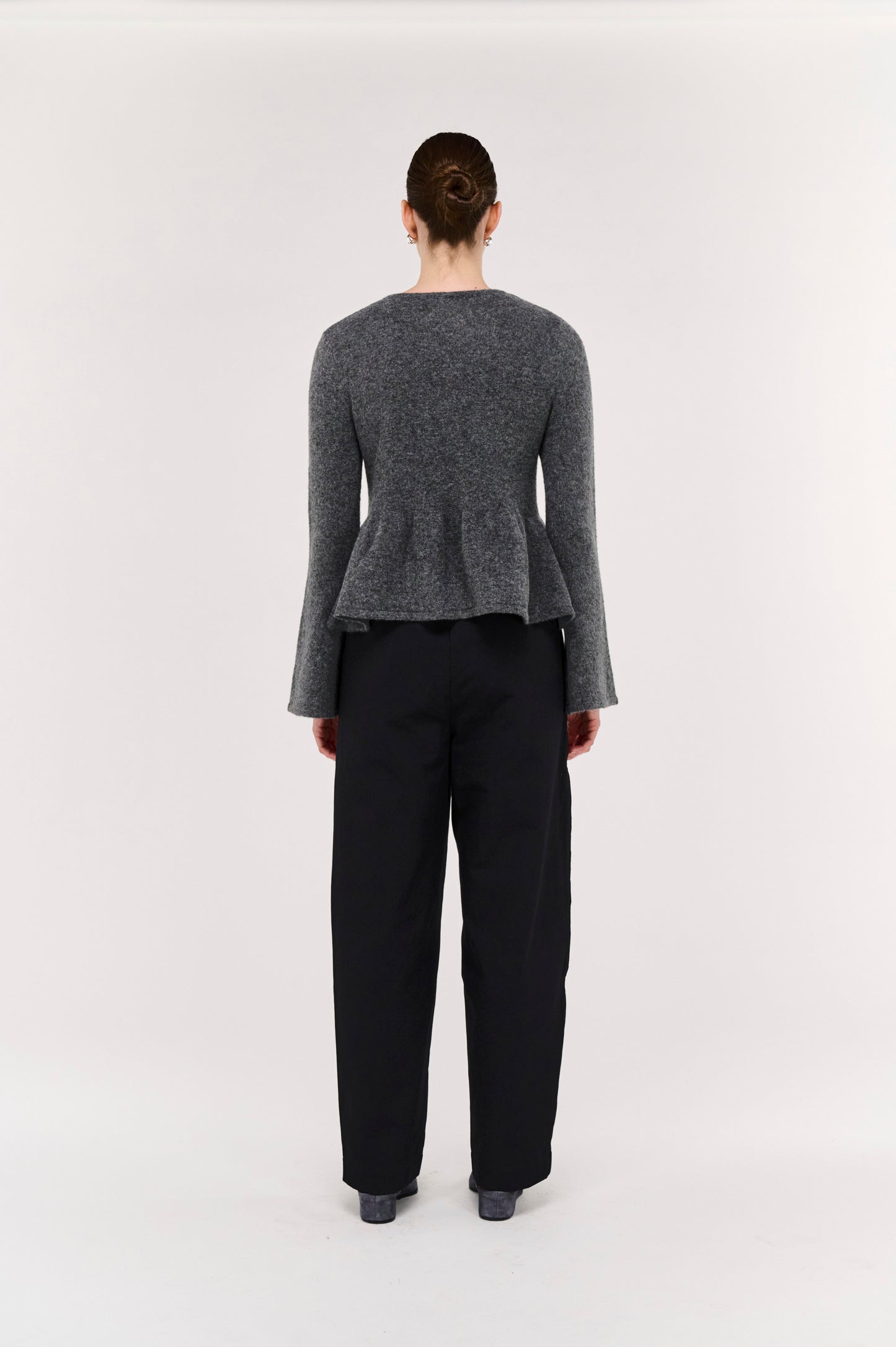 Pre Order JUNE - Noelle Peplum Knit Top