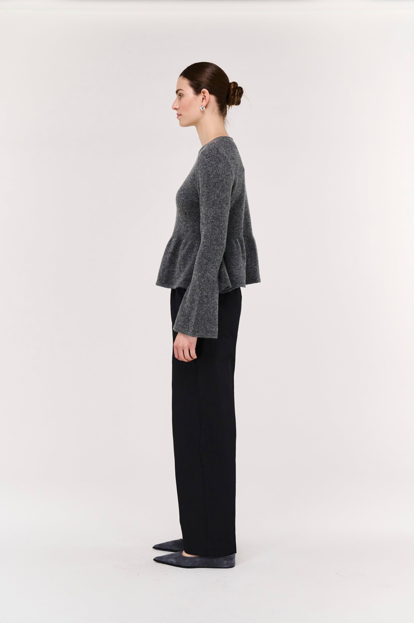 Pre Order JUNE - Noelle Peplum Knit Top