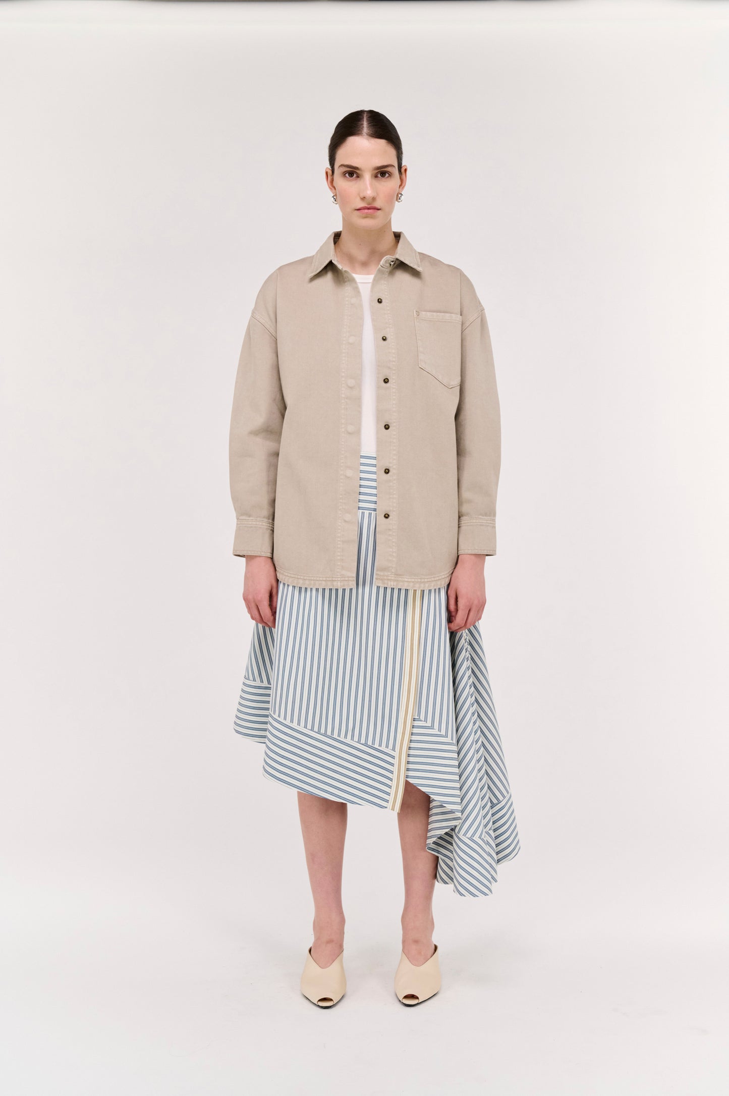 Pre Order MAY - Rennie Denim Shacket