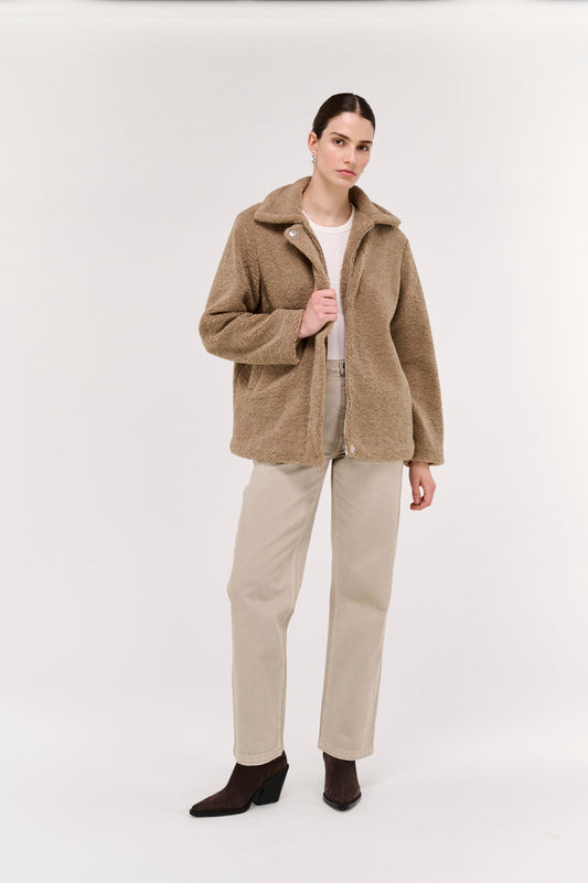 Pre Order MAY - Margo Long Line Sherpa Jacket
