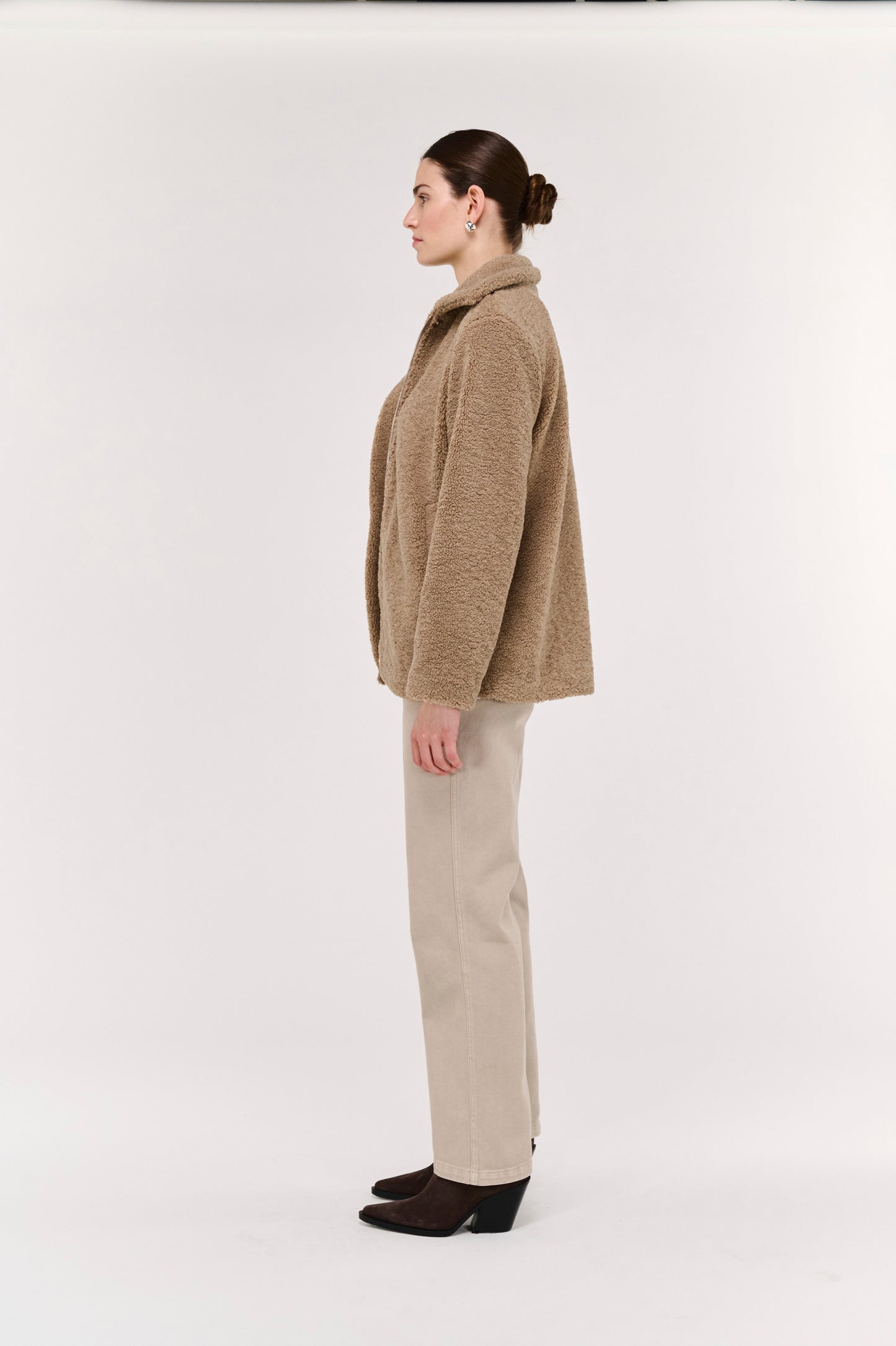 Pre Order MAY - Margo Long Line Sherpa Jacket
