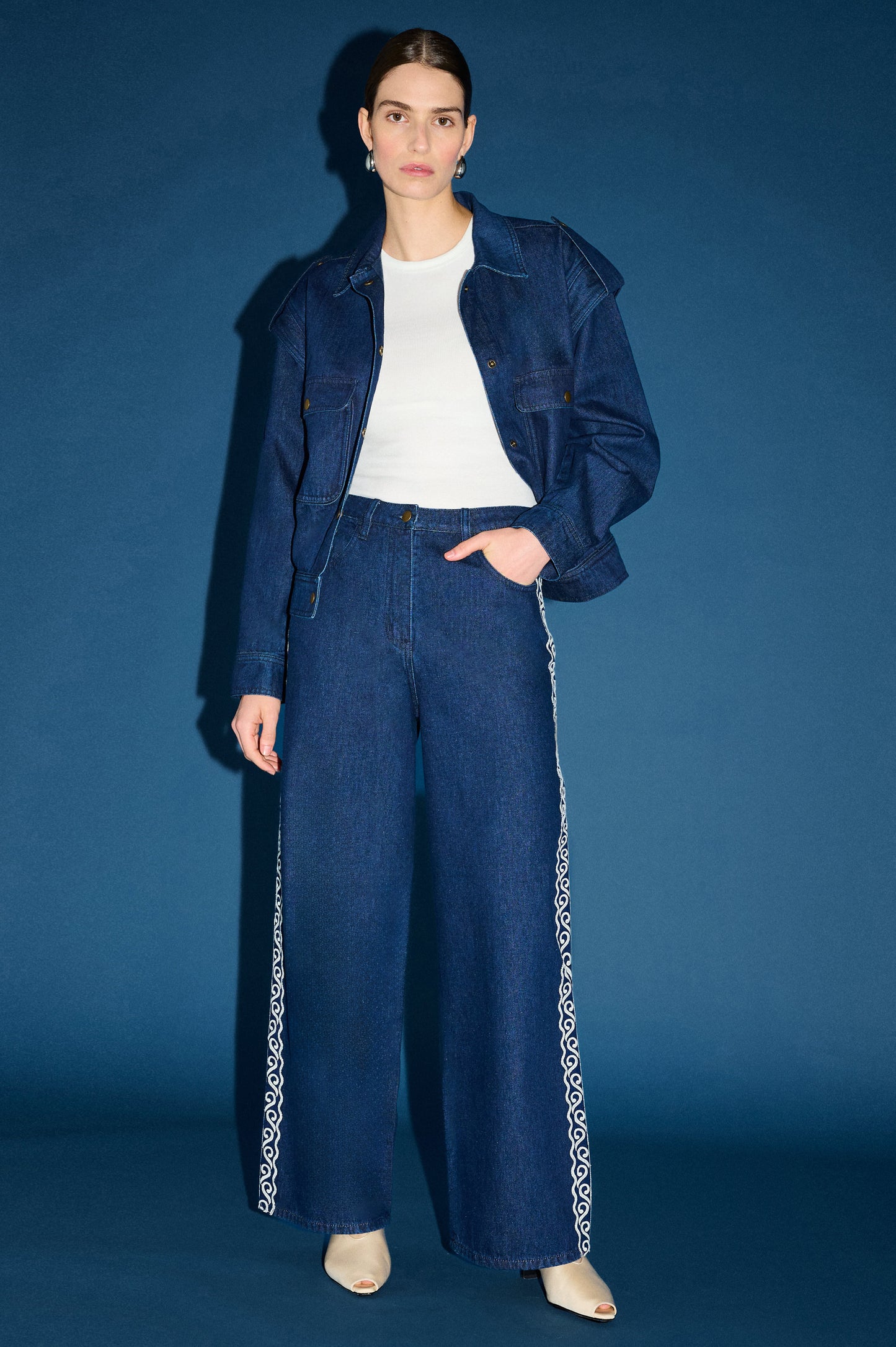 Pre Order MAY - Brighton Detail Denim Jean