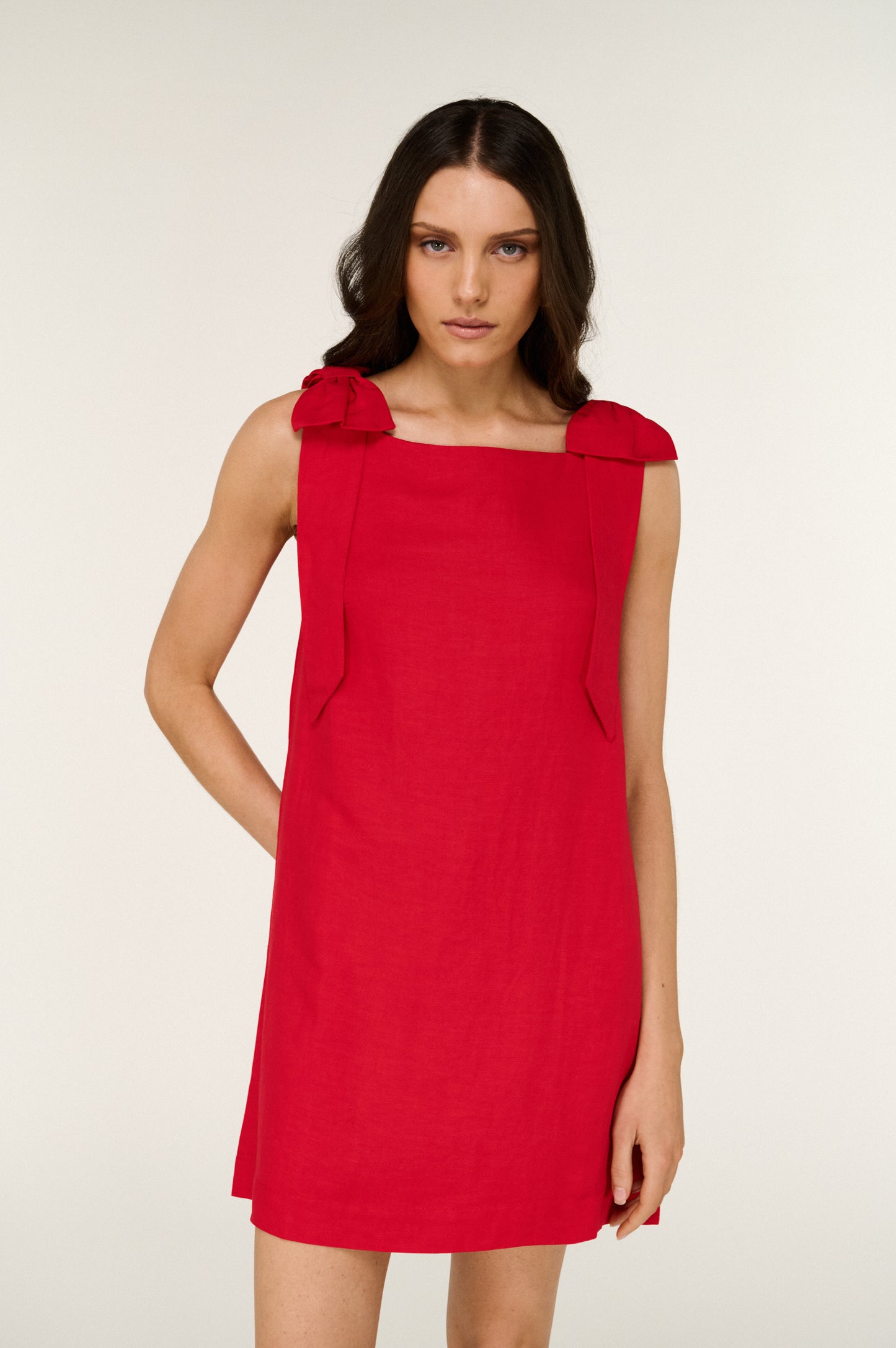 Pre Order NOVEMBER - Ravello Bow Detail Mini Dress