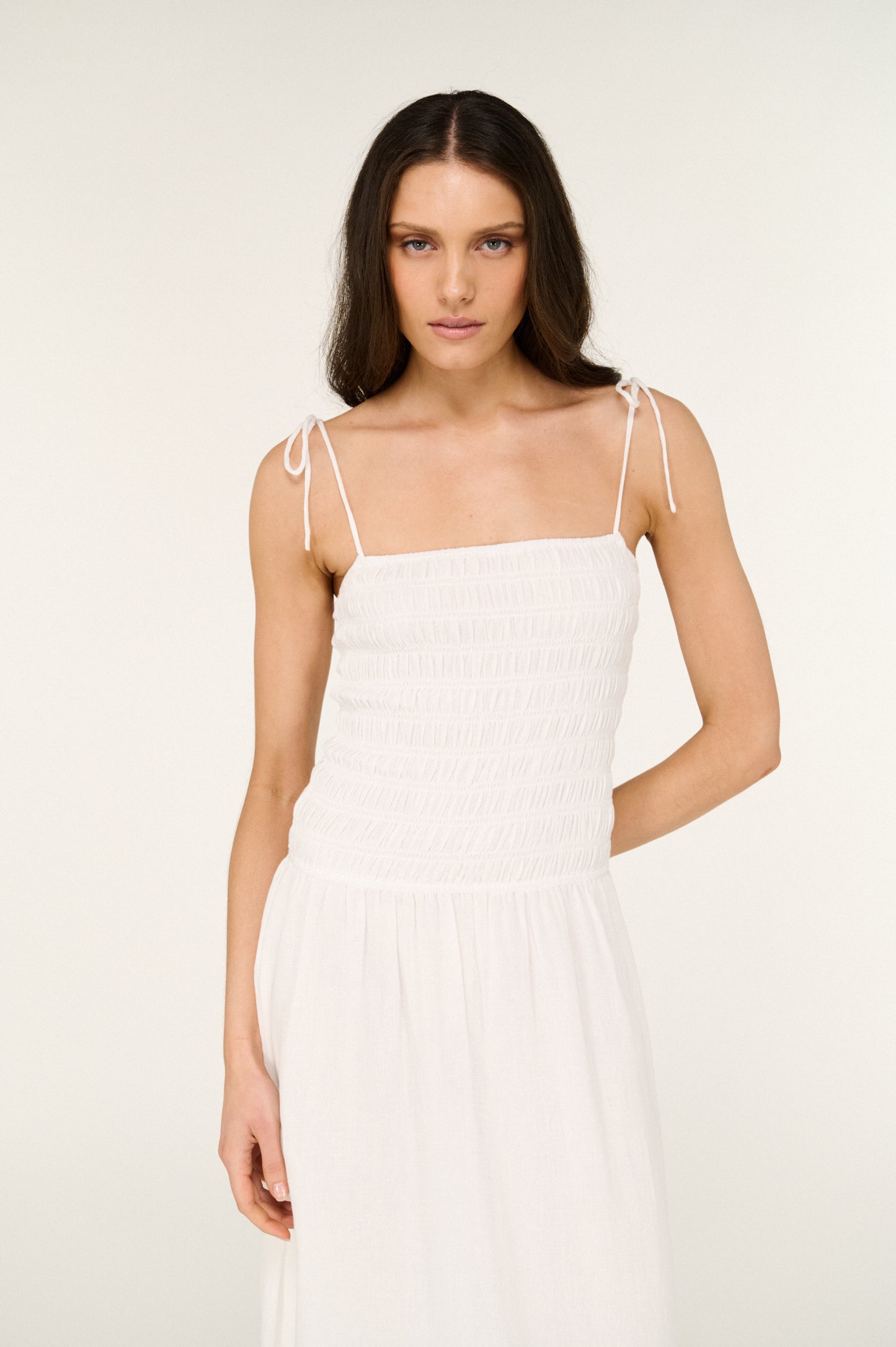 Pre Order DECEMBER - Isola Shirred Midi Dress
