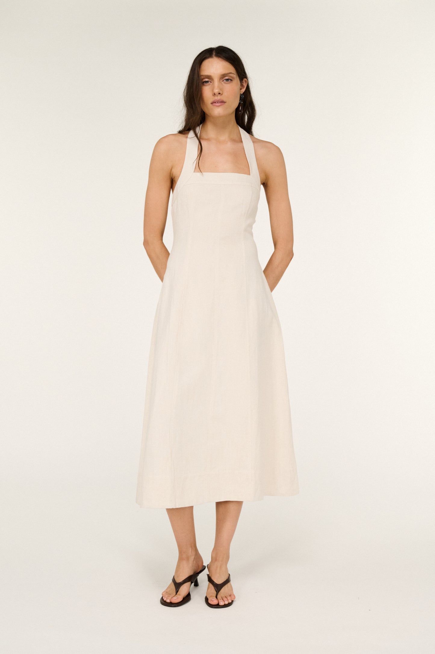 Pre Order DECEMBER - Alora Halter Midi Dress