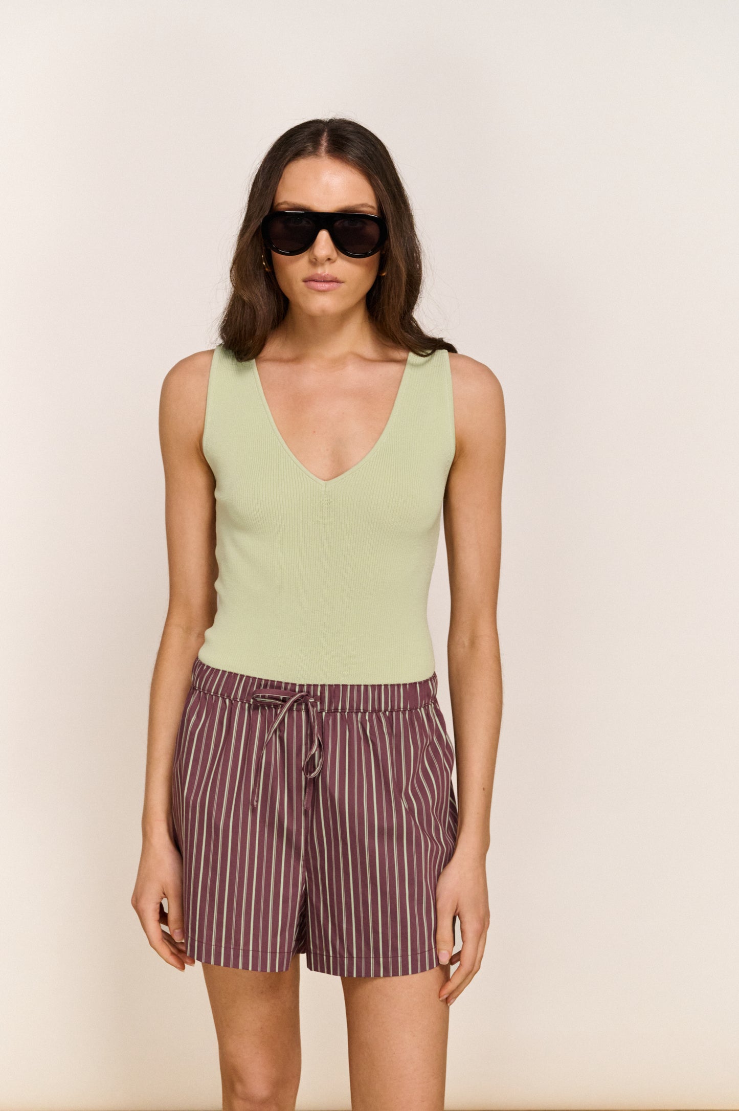 Pre Order DECEMBER - Mira V Neck Knit Tank