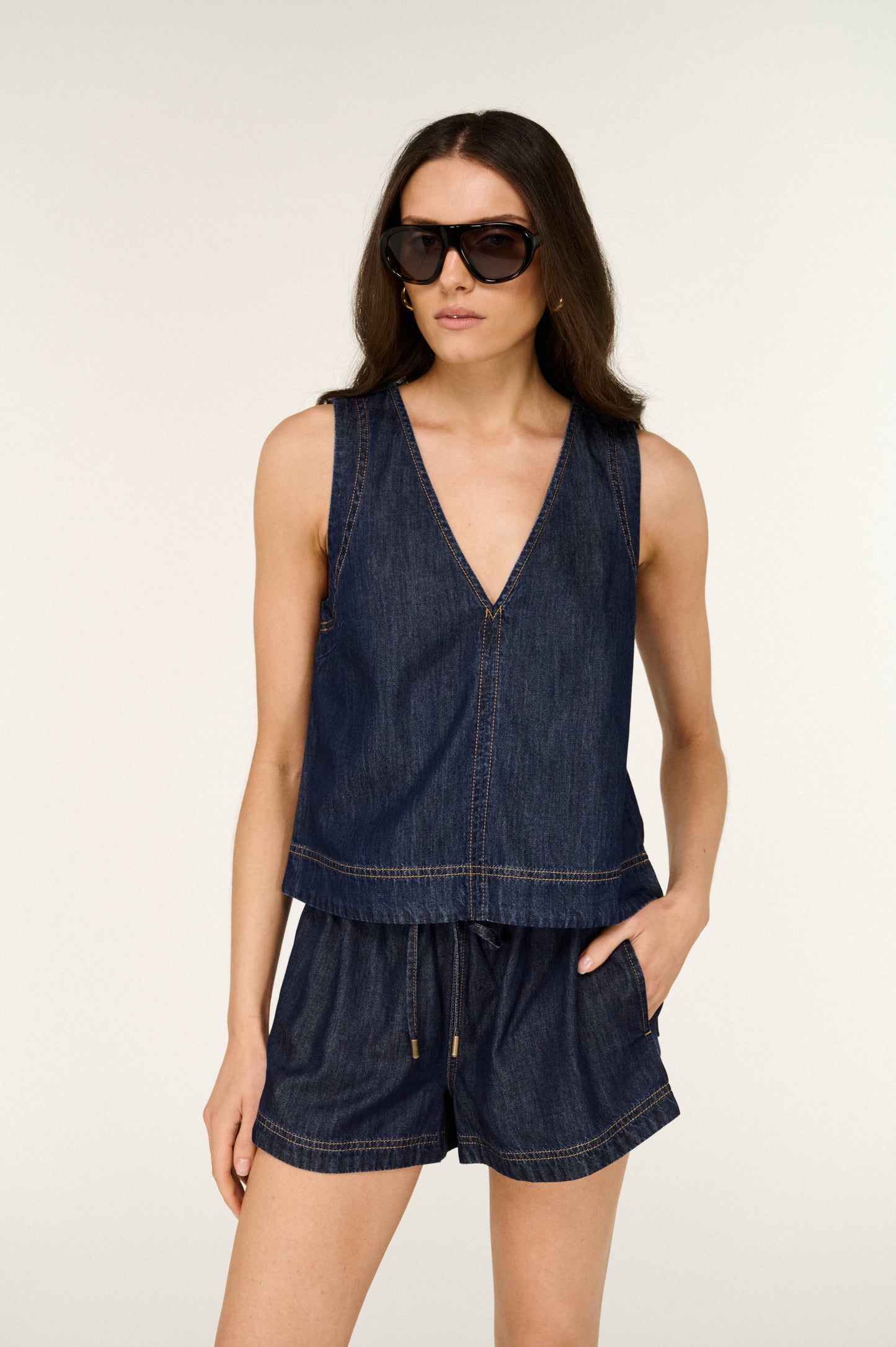 Pre Order NOVEMBER - Valetta Chambray Top