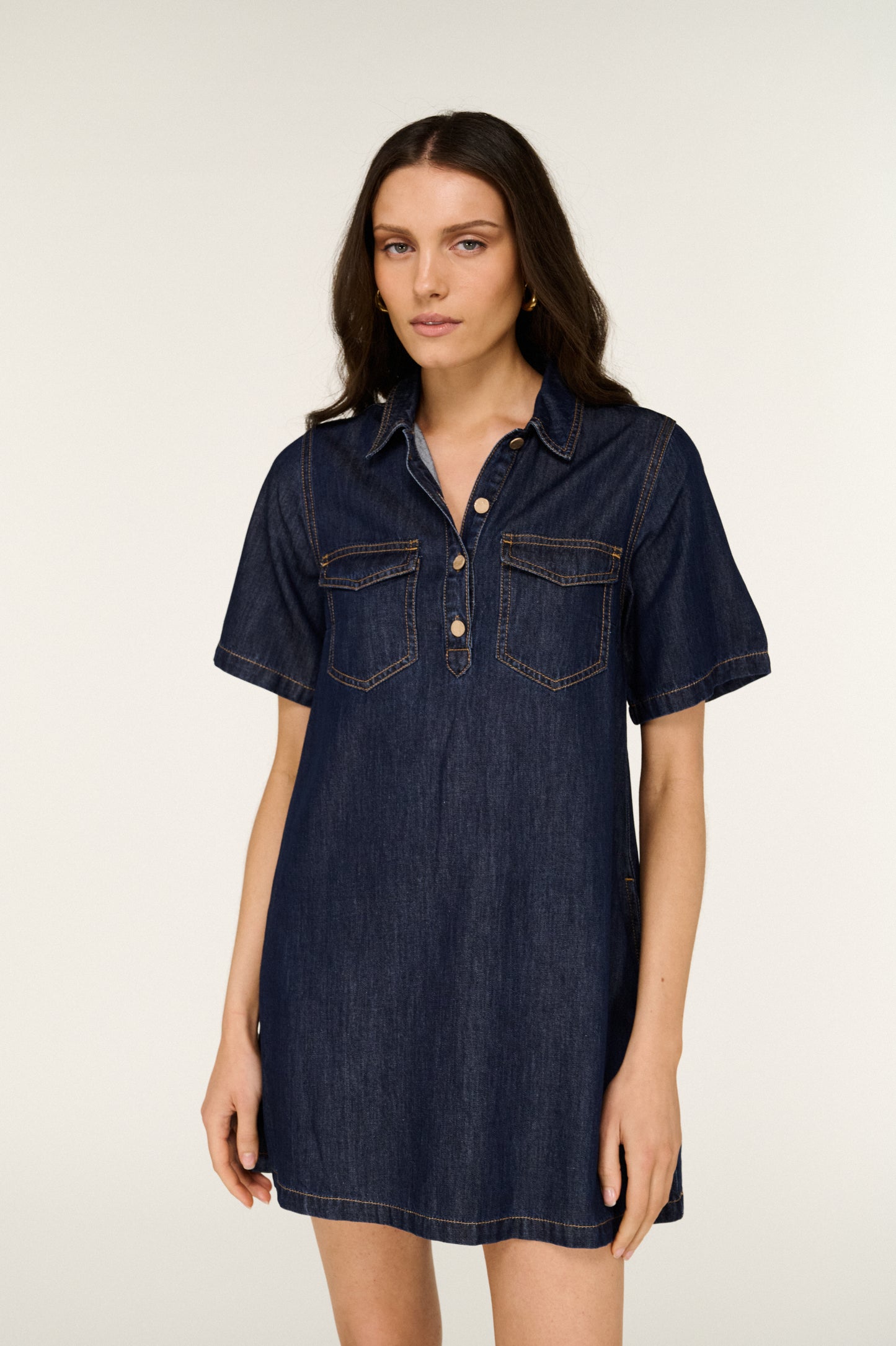 Pre Order NOVEMBER - Valetta Chambray Mini Dress