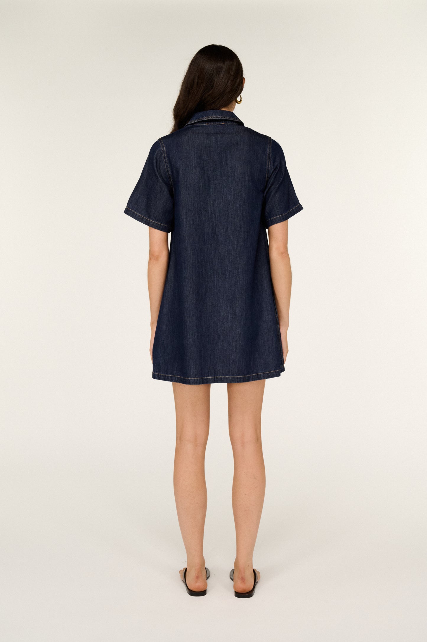 Pre Order NOVEMBER - Valetta Chambray Mini Dress