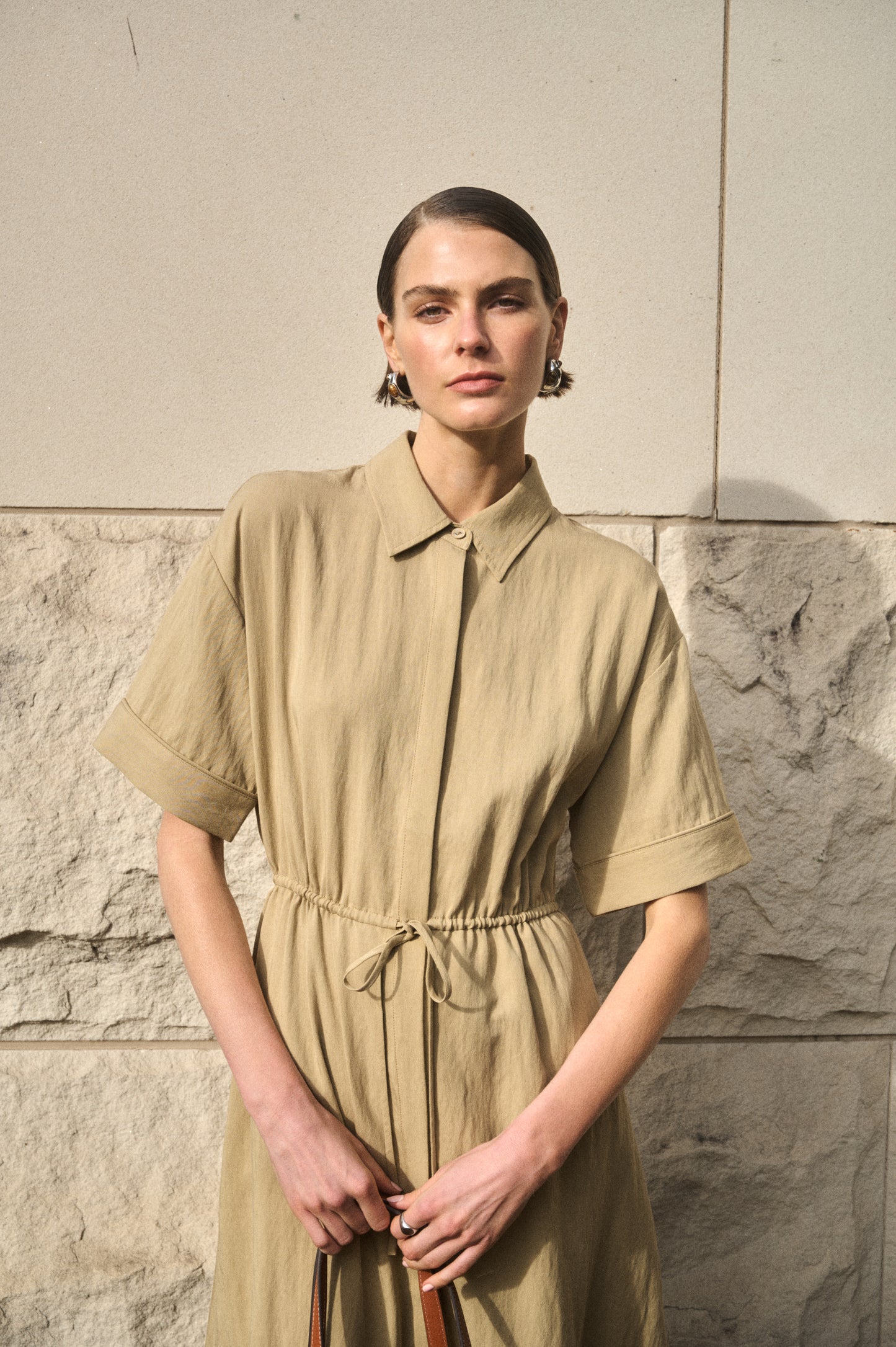 Pre Order FEBURARY - Nora Midi Shirt Dress