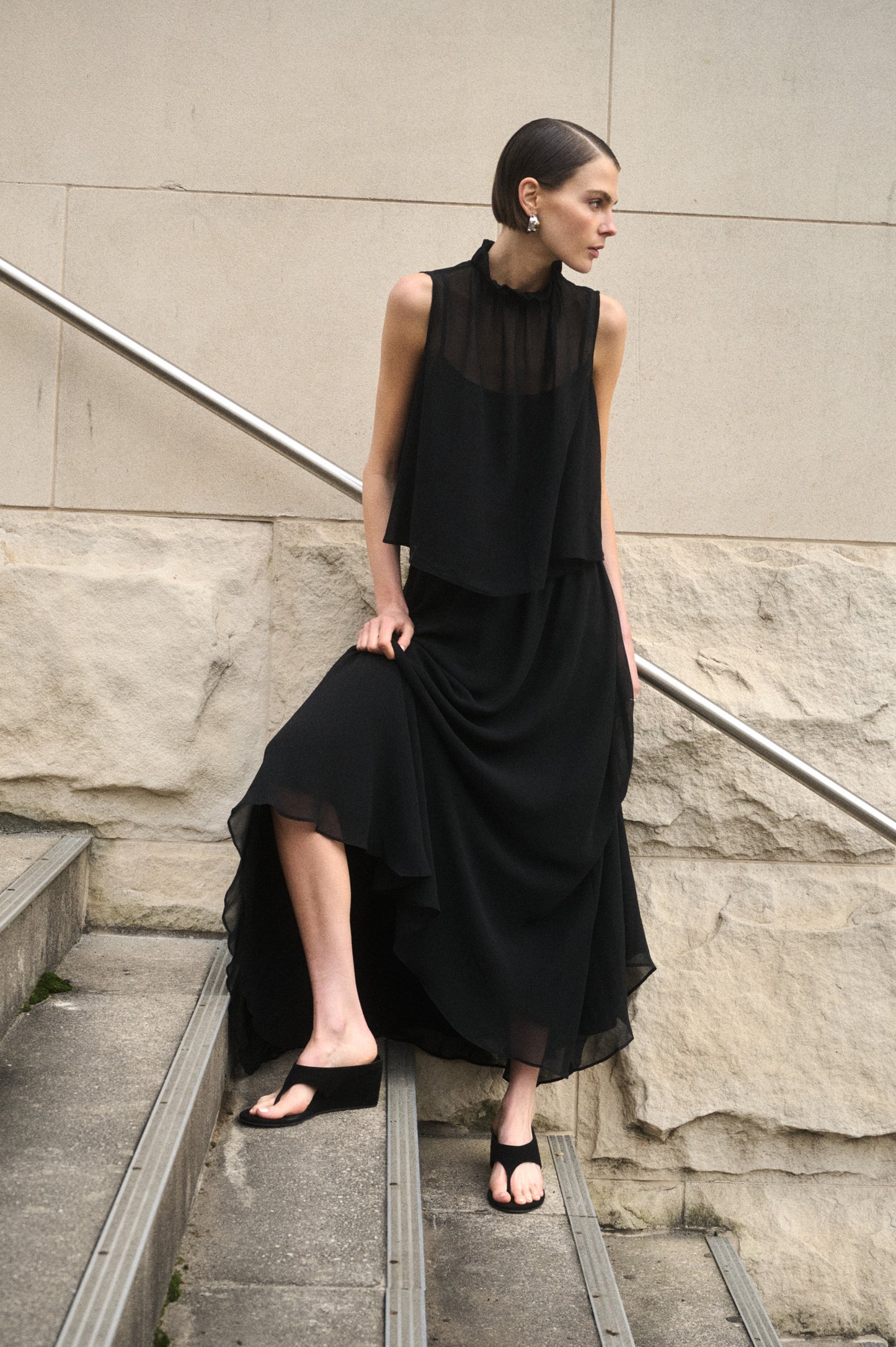Pre Order FEBURARY - Mira Chiffon Maxi Skirt
