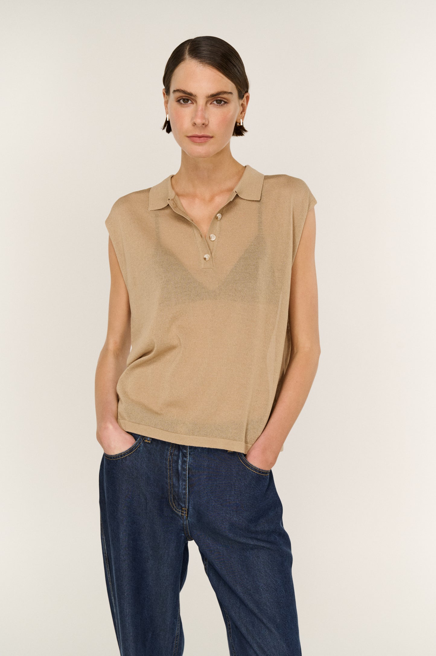Pre Order FEBURARY - Millie Polo Knit Tank