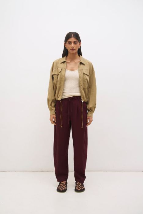 Pre Order APRIL - Alba Bomber Jacket Soft Khaki