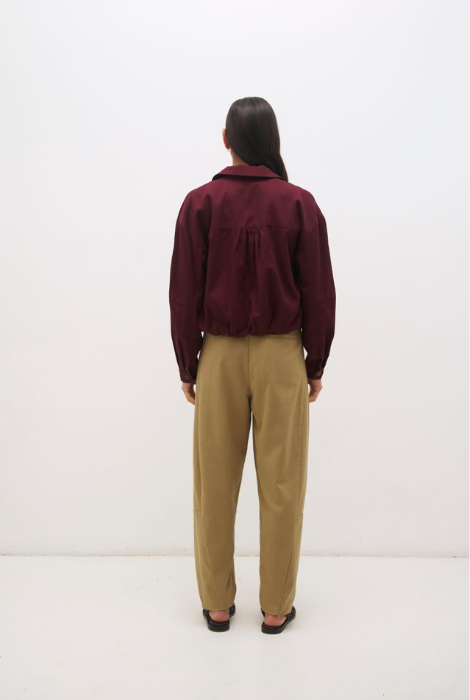 Pre Order APRIL - Alba Bomber Jacket Plum