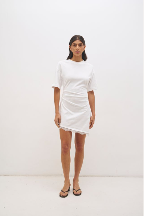 Pre Order APRIL - Liora Mini Dress White