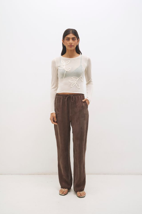 Pre Order APRIL - Yasmin Knit Top Cream