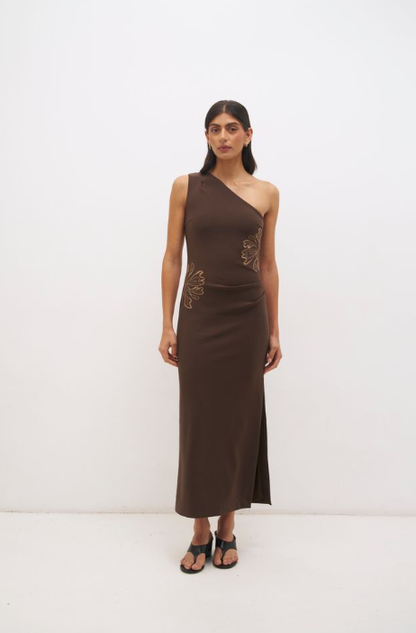 Pre Order APRIL - Maya Dress Fudge