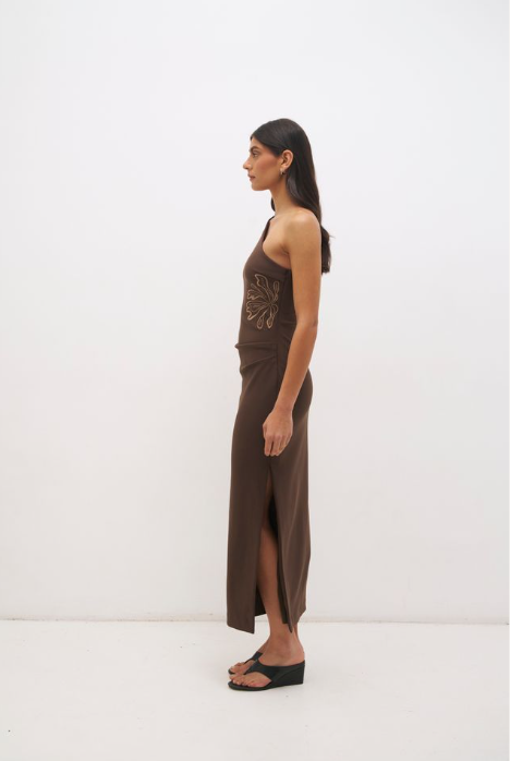 Pre Order APRIL - Maya Dress Fudge