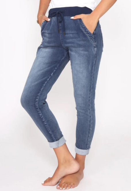 Pre Order OCT - Riley Jogger - Denim Blue