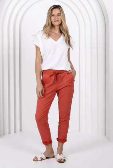 Pre Order OCT - Riley Jogger - Rust