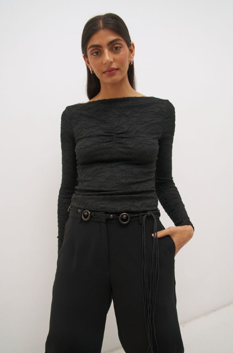 Pre Order JUNE - Willow Top Black